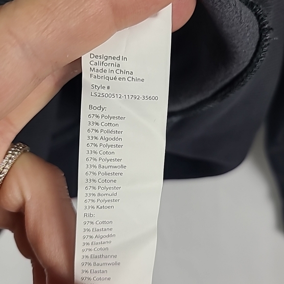 NEW Fabletics Women's Cozy Fleece Half Zip Mock Neck Sweatshirt Grey Sz S NWT - Picture 7 of 9